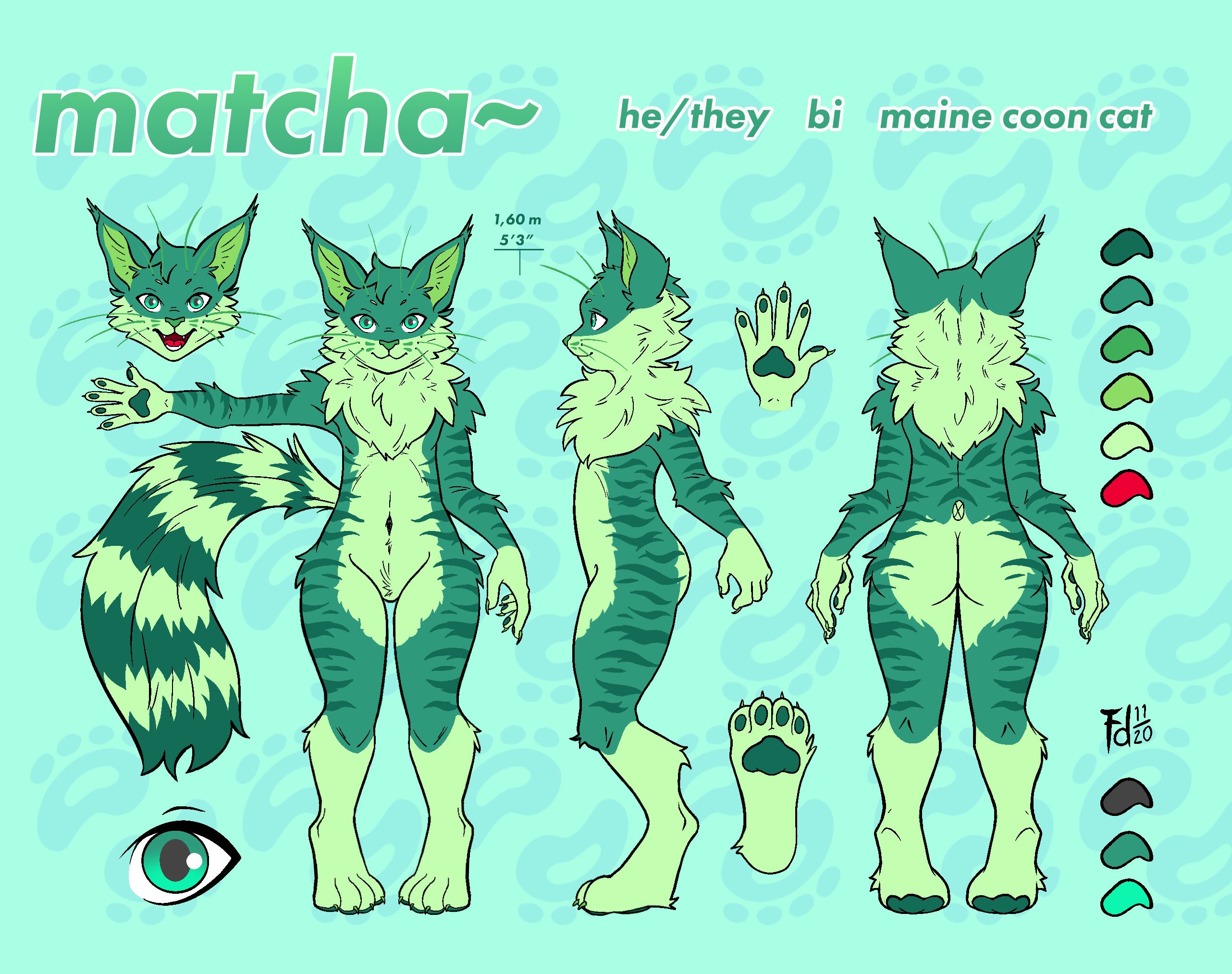 matcha's reference sheet